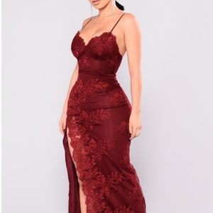 Beautiful burgundy gown